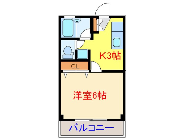 パ－クサイドⅢの物件間取画像